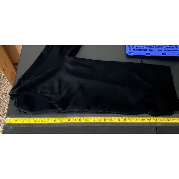 Torrid‎ Sweater Women 2X Black Puff Sleeve V-Neck Ribbed Hem Knit - Picture 9 of 11